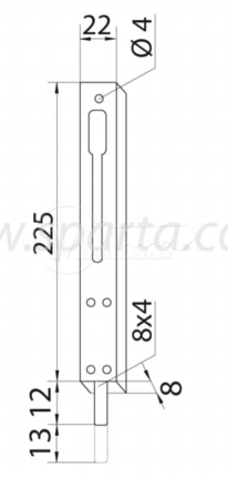 Zástrč Master 003 220x23x8 biela /pár/