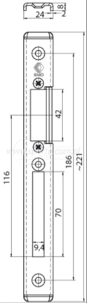 Protiplech KARO/ROM 8x24 reg L