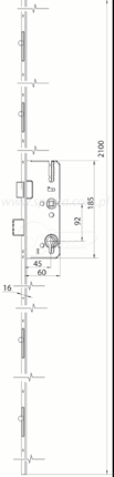 ZZ Winkhaus K+G STV-F 1660 92/45/16/8 R4