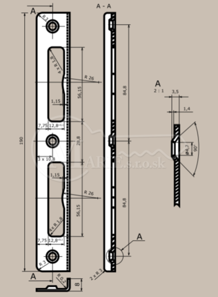 Protiplech Tesla UNI oblý 4FA 546 07