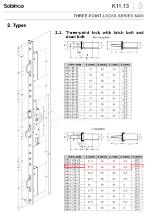 ZZ Sobinco 8401-U22-30 3-bod 92/30/U22