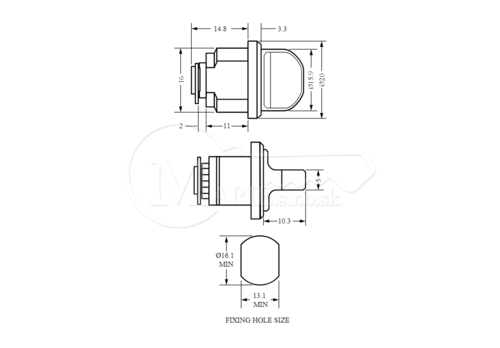 Zámok Euro-locks C424/12162
