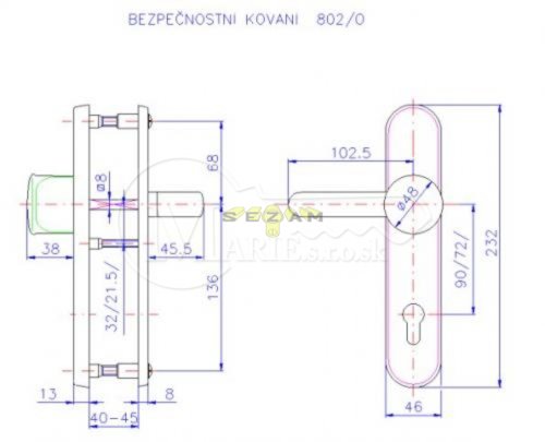 BK 802/O/72mm/Ti K+G