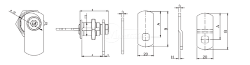 A210 camlock 102.1038.193 MAUER