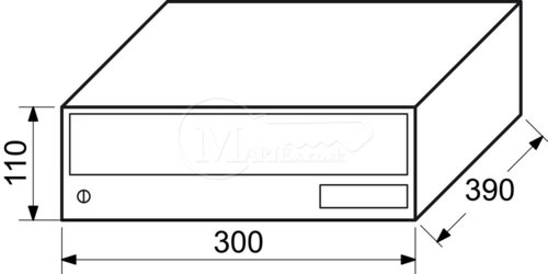Schránka RI BK.25.V1.H 300x110x390 hneda