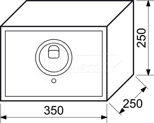 Trezor RI RS.25R.FIN 350x250x250 otlačok