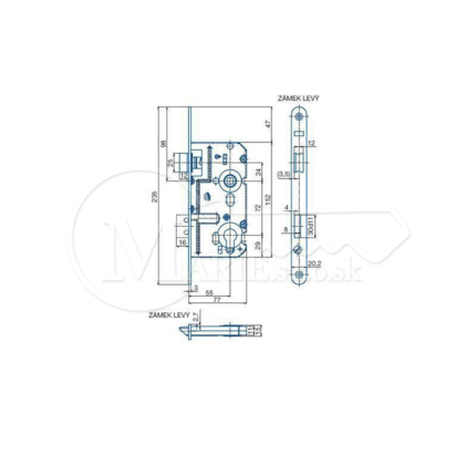 ZZ K221C CP V8072/55/18 HB pravý