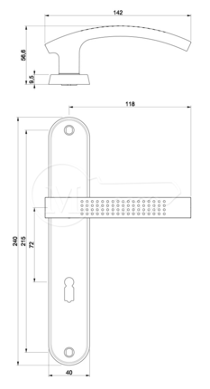 Kovanie ARGUS G5-nikel mat K+K 72K
