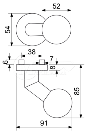 Kovanie RI RK.KNOB.02.FIX.CE