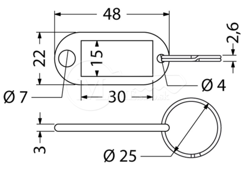 Popiska RI RJ48.ZEL.50ks