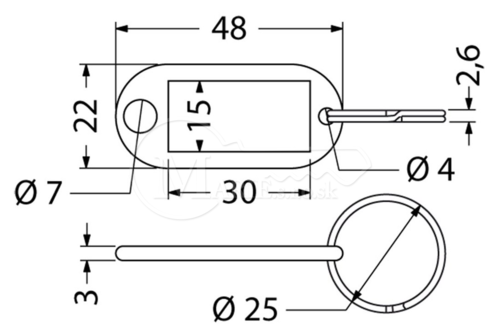 Popiska RI RJ48.ZLU.50ks