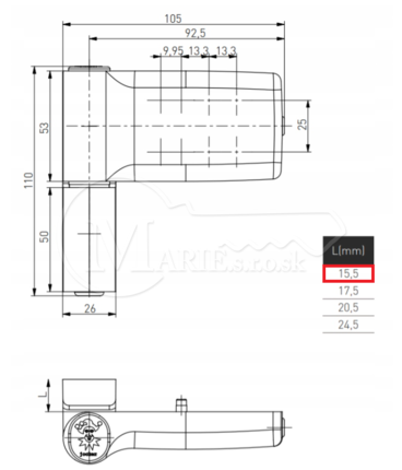 Záves JOCKER 15,5 biely RAL9016