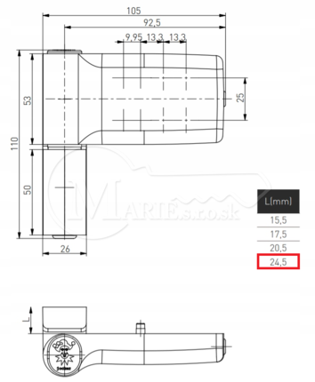 Záves JOCKER 24,5 biely RAL9016