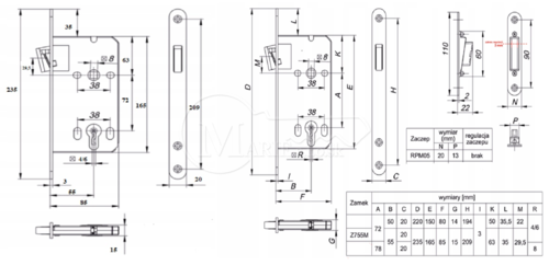 ZZ LOB Z75MC 72/55 WC Mag.reg.protipl.