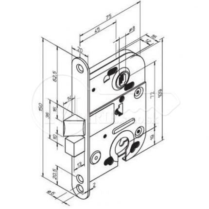 ZZ Abloy 2018 72/45 V chrom P/L