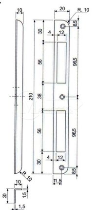 Protiplech AGB uhlový patyna 590.14.02