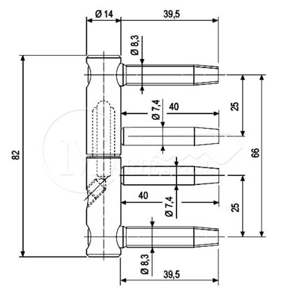 Záves AGB 3D 115014.15 14mm Ni