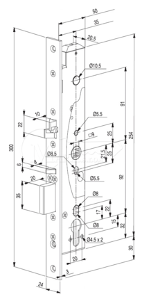 ZZ Abloy EL460 92/35/24 elektromechanick