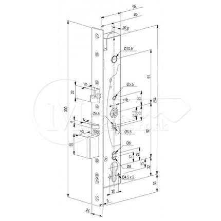 ZZ Abloy EL460 92/40/24 elektromechanick
