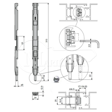 Zástrč Fapim VELOX 5410 čierny