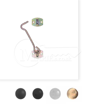 Hák na dvere 120mm zinok
