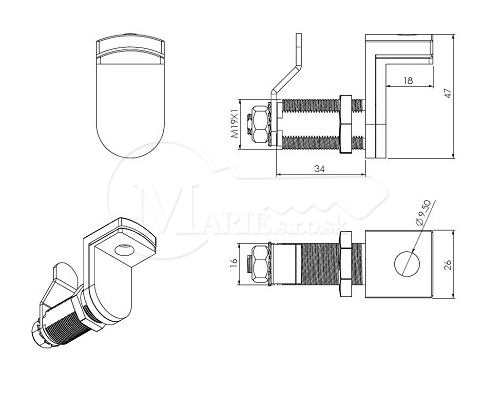 Zámok Siso C901 30mm na VZ 14.04.590-1