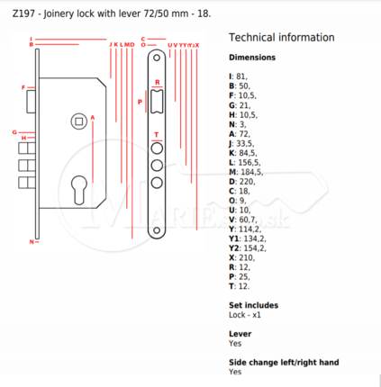 ZZ JANIA V72/50/18 stolársky