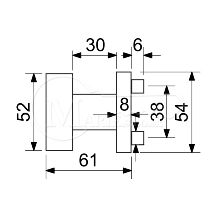 Kovanie RI RK.KNOB.03.FIX.CE