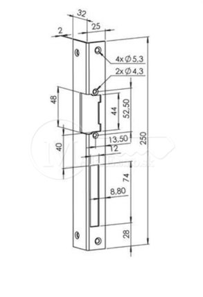 Protiplech FAB k elek L250/32/25