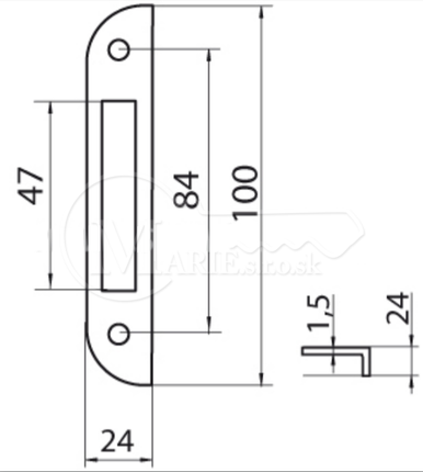 Protiplech LOB RK10 biely