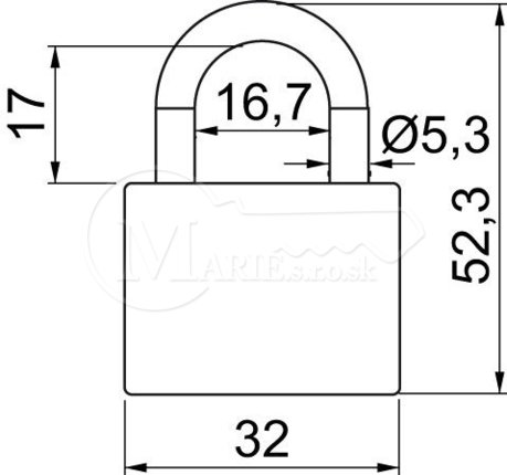 VZ RI RV.OVAL.32.SU modrý 32mm 3kl na SU