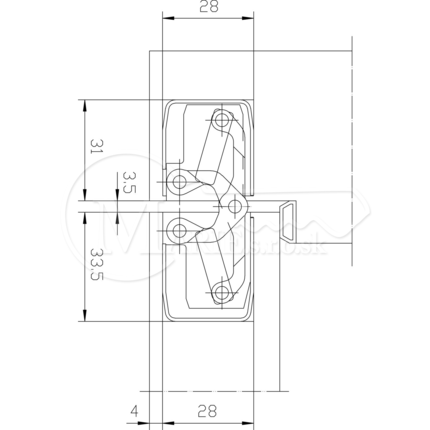 Záves Simonswerk Tectus TE340 160x28 F1