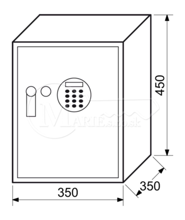 Trezor RI RS.45R.LA 350x450x350mm
