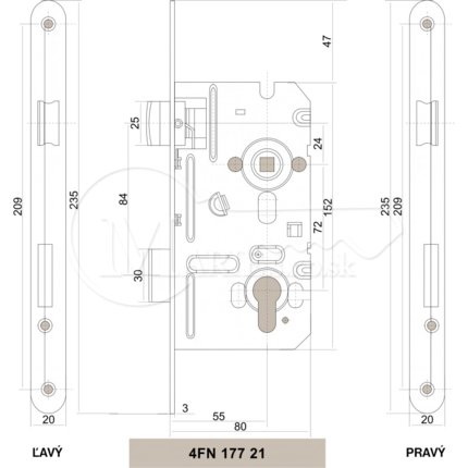 ZZ Tesla V8072/55 Pravy 4FN 177 21.01