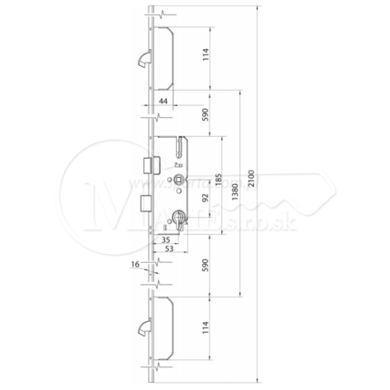 ZZ Winkhaus K+G STV-F 1660 92/35/16/8 M2