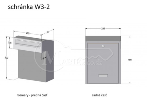 W3-2 400x295x240 PS. čierna