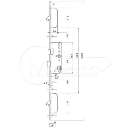 ZZ Winkhaus K+G STV-U 2460 92/45/U24 M2