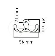 Vešiak Z-391 WM-001 G2 chrom