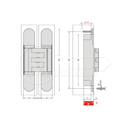 Záves CEAM 1431 reg.3D biely