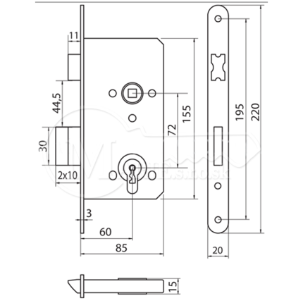 ZZ GERDA ZW-100 72/60 vložka Bzn P/L