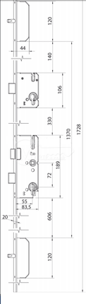 ZZ Metal-plast 72/55/20x1728 4-bodovy