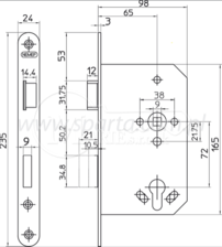 ZZ Nemef 1769/46 72/65/24/9x9 L del.ore