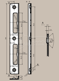 Protiplech Tesla UNI oblý 4FA 546 07