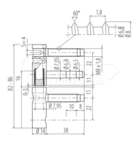 Záves Pol-soft 14mm 3D regulovaný žl.zin