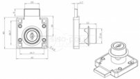 Zámok Siso X850 SU 19x22 14.01.065-5