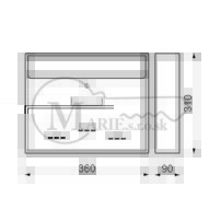 Schránka RI BK.31D.RS 360x310x90 čierna