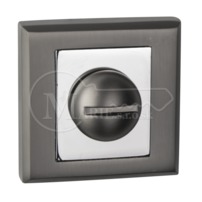 Rozeta hranatá Black/Cr WC