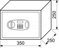 Trezor RI RS.25.LCD 350x250x250