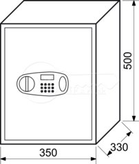 Trezor RI RS.50.LCD 350x500x330