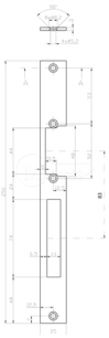 Protiplech HARTTE 250x25 dlhý D 3mm STC